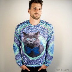 Just like the old saying goes, "They go together as well as a cat sweater and a bearded man."